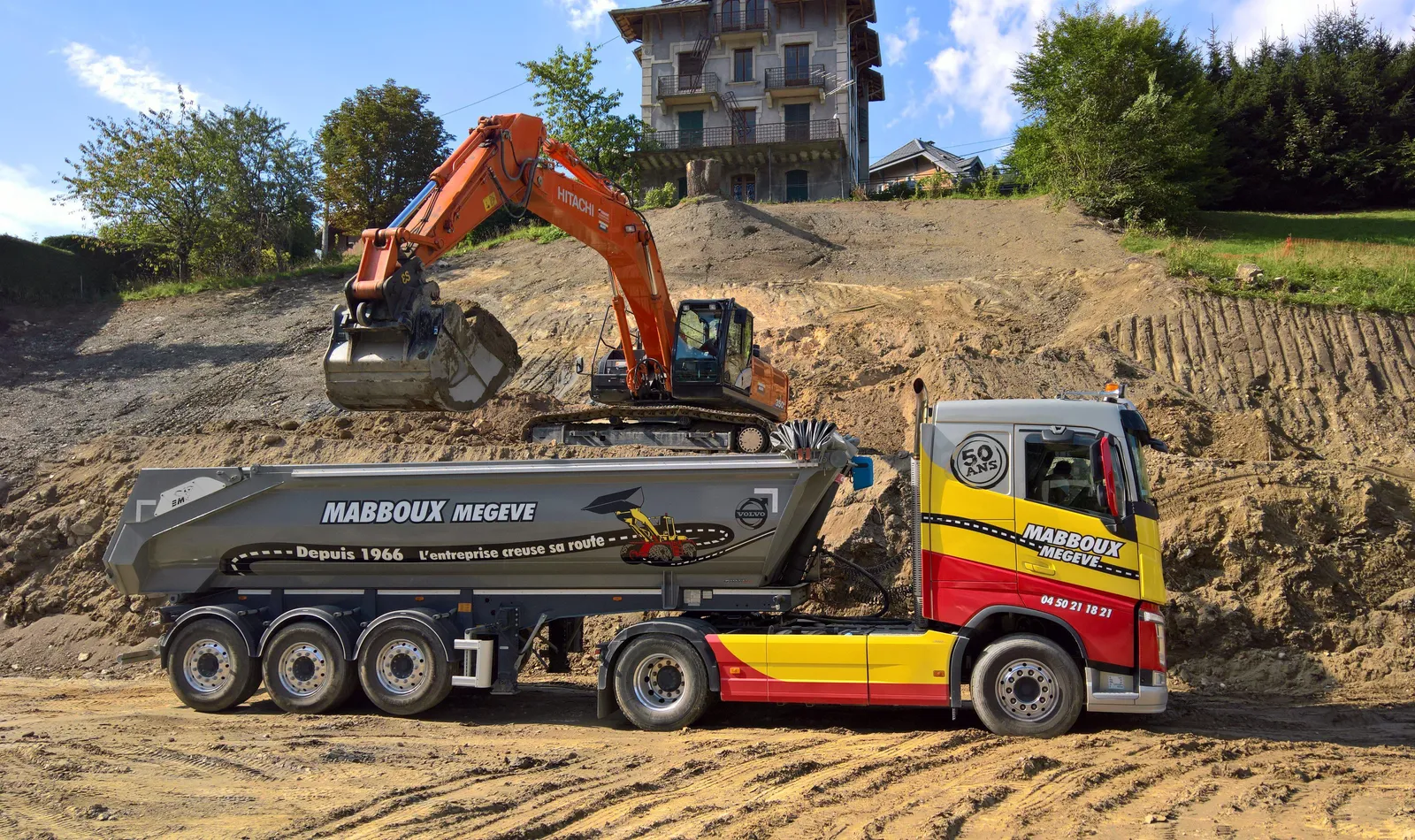 Chantier de terrassement Mabboux Megève